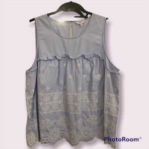 Belk Crown & Ivy Women's XL sleeveless blouse